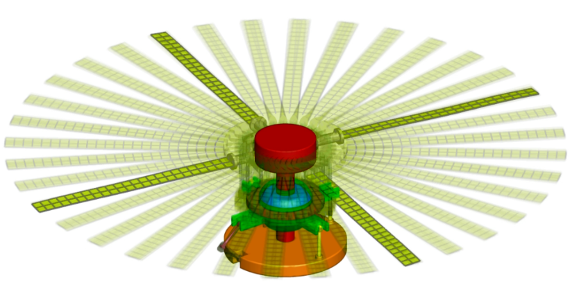 Adjoint Based Design Optimization of Systems with Time Dependent Physics and Probabilistically Modeled Uncertainties